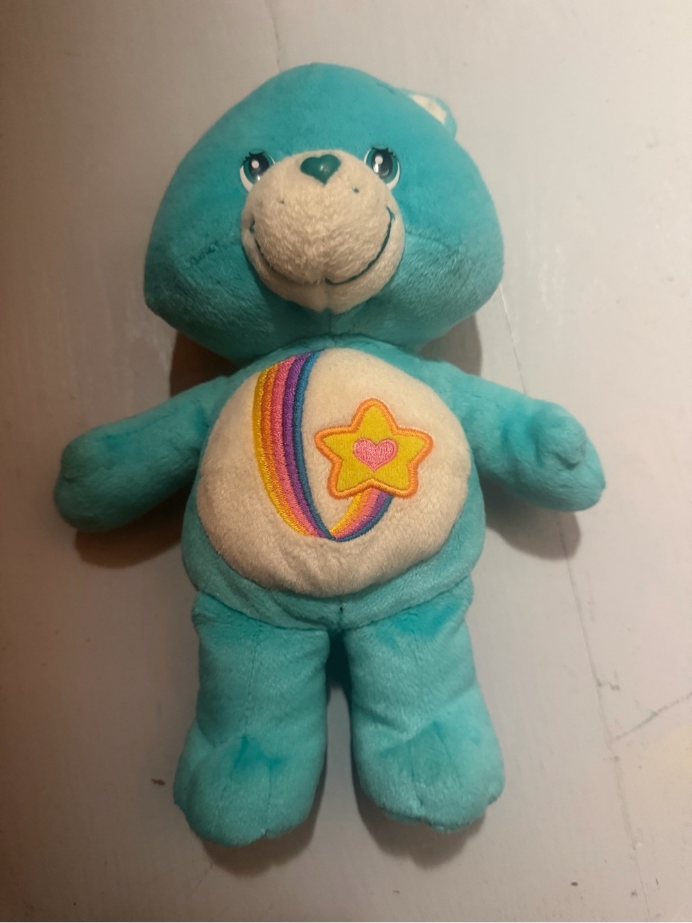 Care Bear Style Teal Plush thanks a lot bear